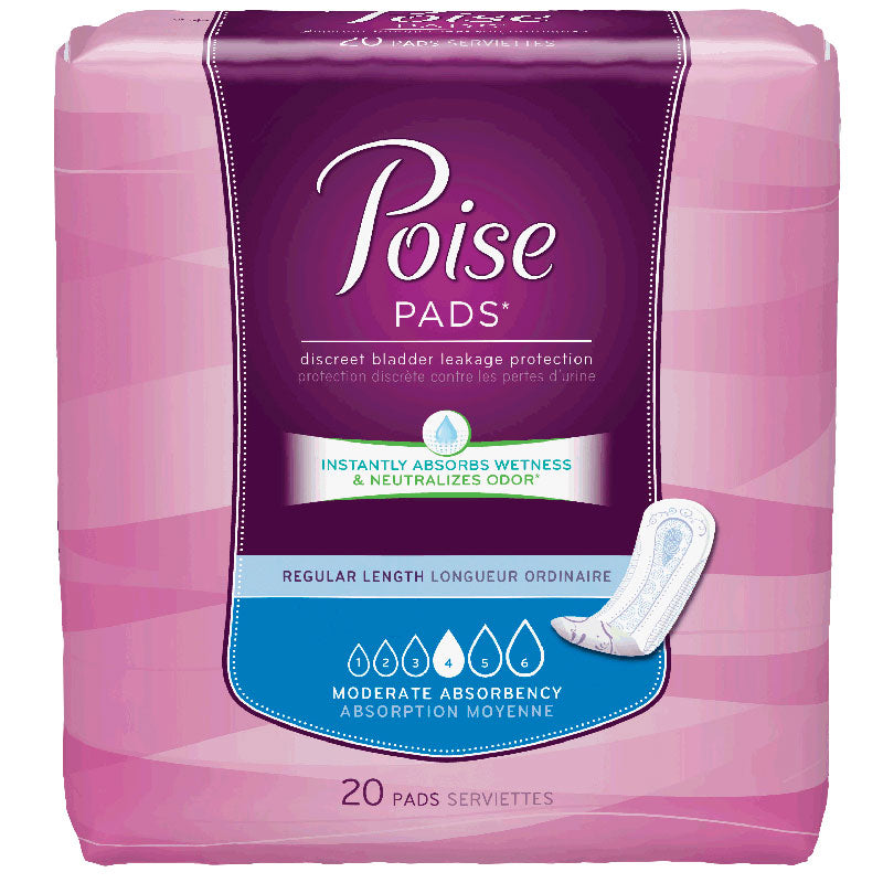 KIMBERLY CLARK CORP Poise Pad Moderate Absorbency 11"