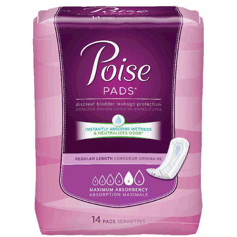 KIMBERLY CLARK CORP Poise Ultra Plus with Side Shields Maximum Long 14.37" L