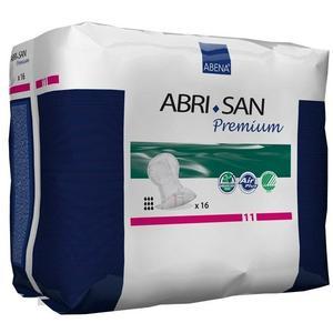 Abena Abri-San 11 Premium Shaped Pad, X-Plus 11, 15" x 29" L, 3400mL Absorption, Latex-free