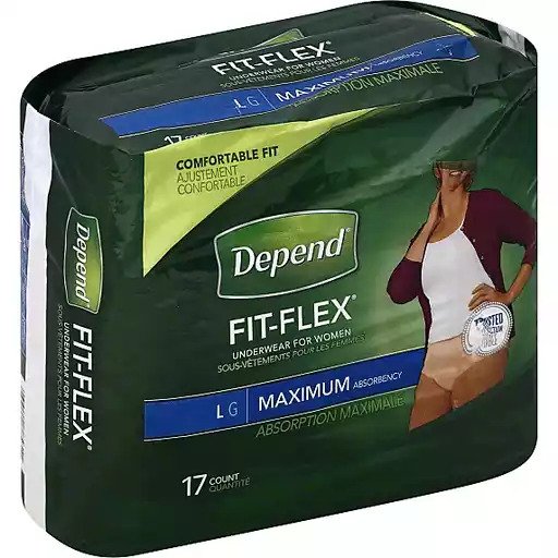 KIMBERLY CLARK CORP Depend Women's Fit-Flex Max .
