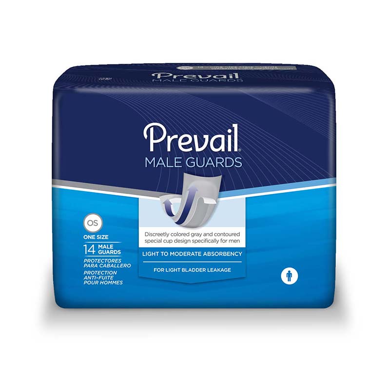 FIRST QUALITY Prevail Male Guards with Adhesive Strip