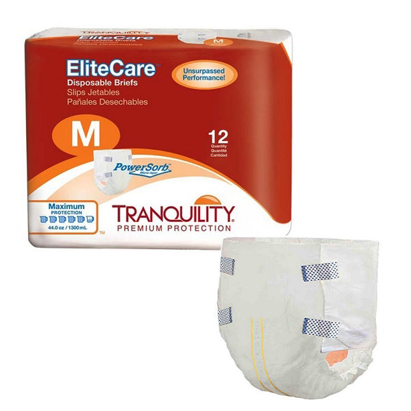 wearing Tranquility Slimline® Breathable adult diapers. Test and