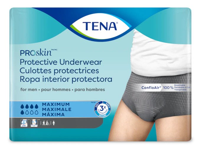 TENA ProSkin Protective Underwear for Men S/M .